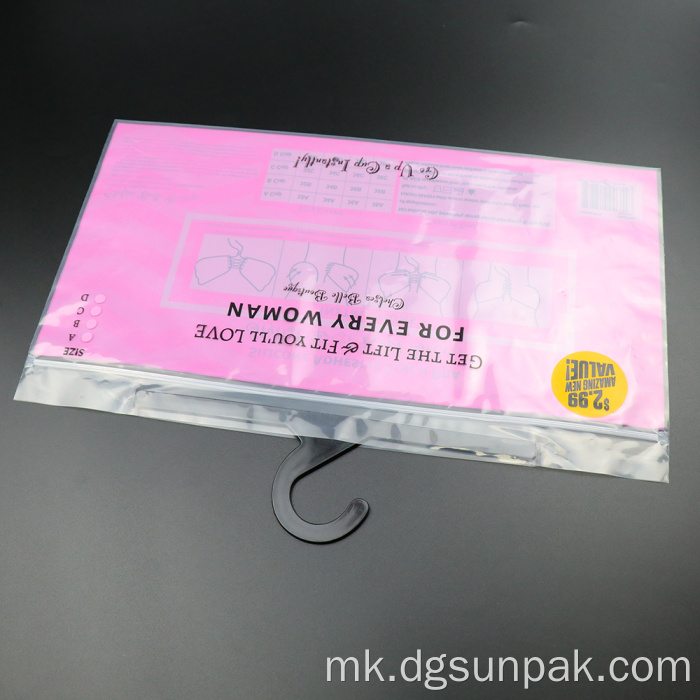 Торба за кука за пакување облека за пакување облека за печатење на маичка